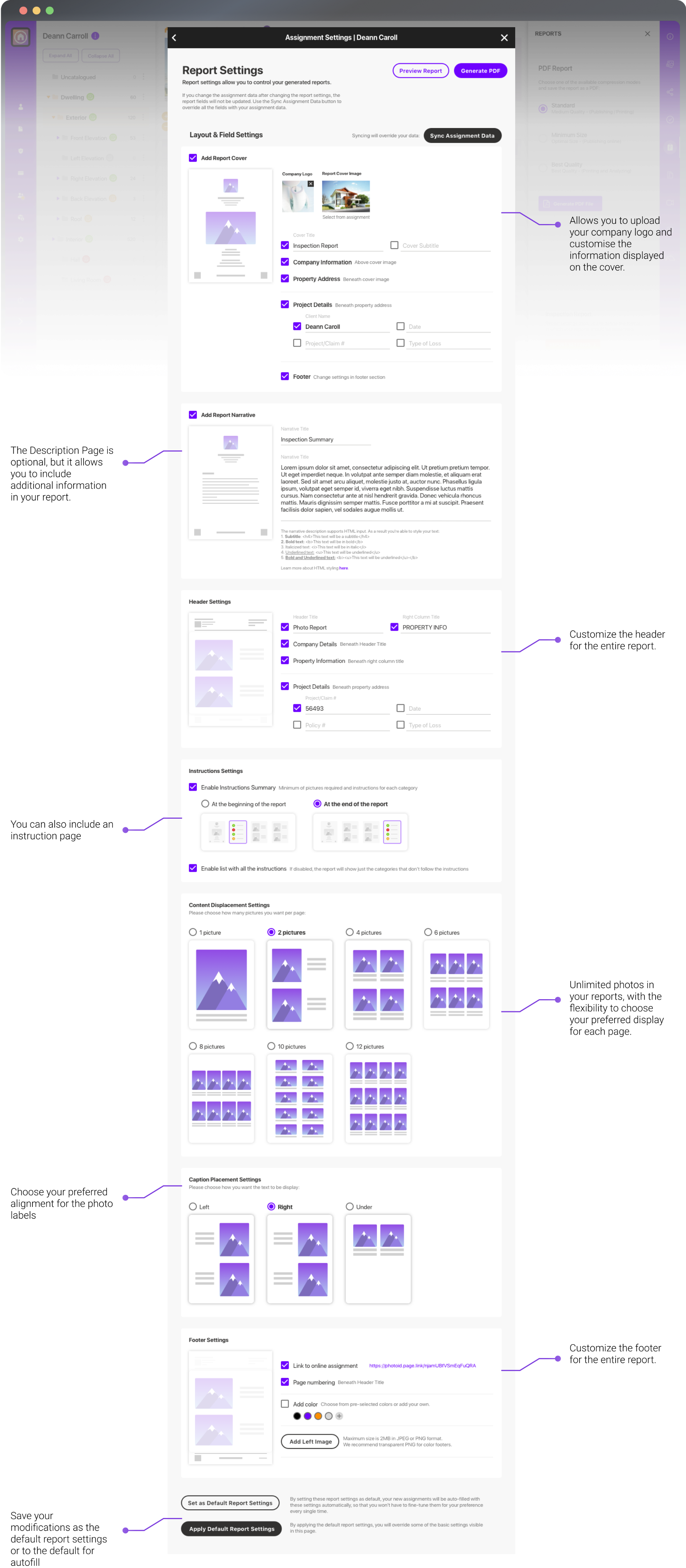Customisable workflow templates