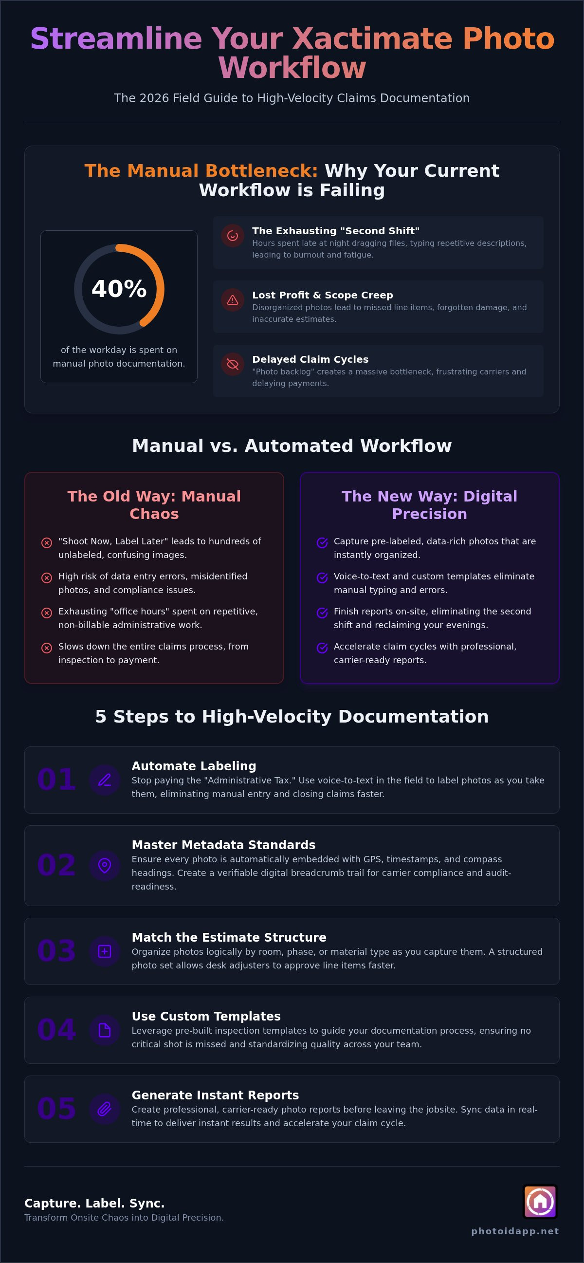 Streamline Your Xactimate Photo Workflow: The 2026 Field Guide